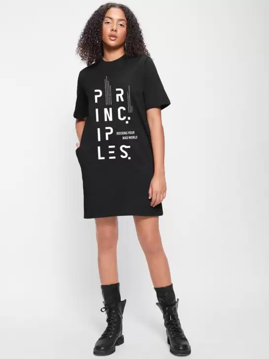 Printed T-shirt Cotton Dress
