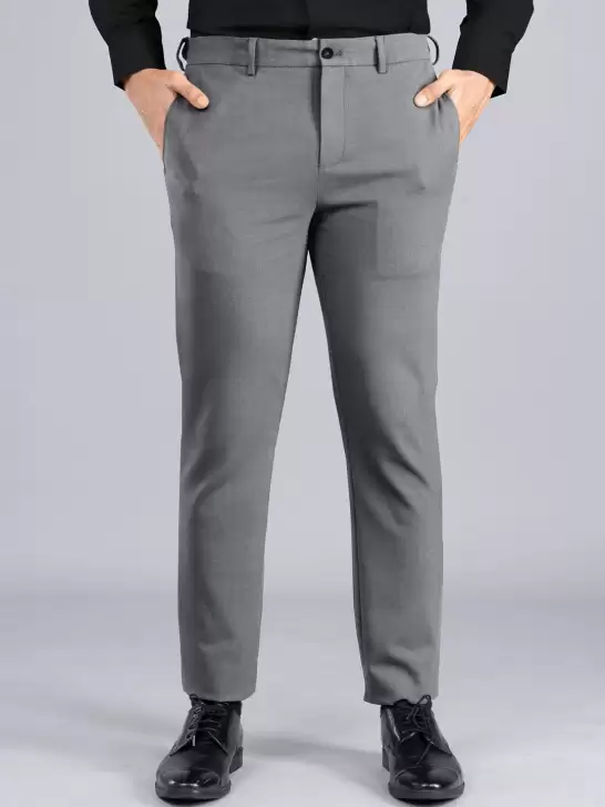 Men Slim Fit Formal Trousers - image 6