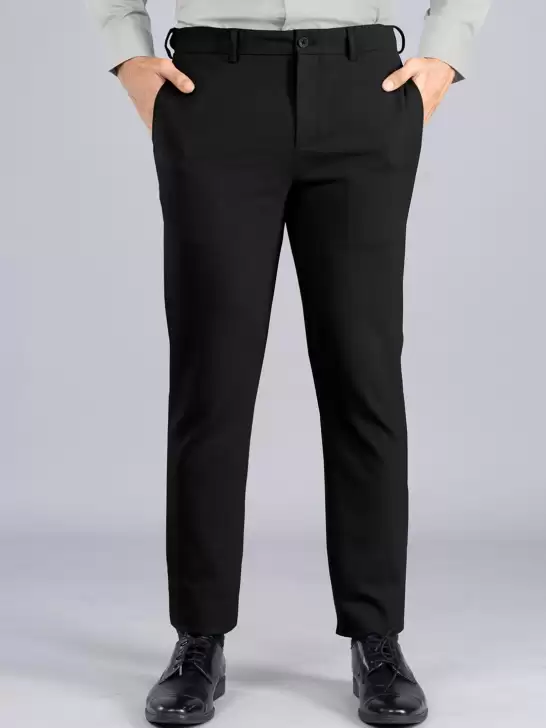 Men Slim Fit Formal Trousers - image 6