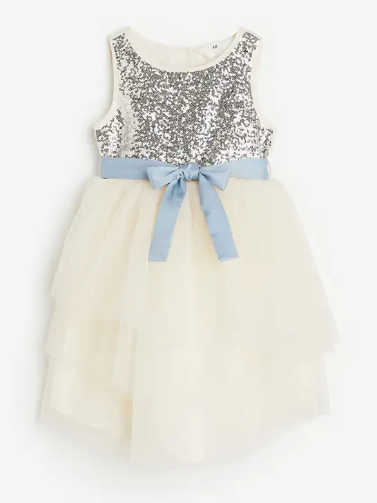 Girls Sequined Tulle Dress - image 6