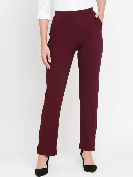 Women Cotton Formal Trousers - image 6