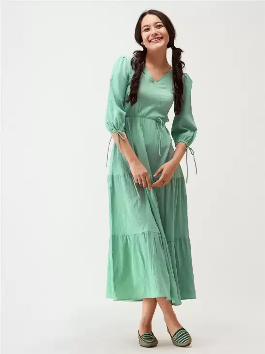 Fit and Flare Midi Dress - image 6