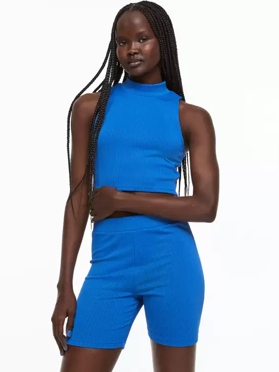 Women Ribbed Cycling Shorts - image 6
