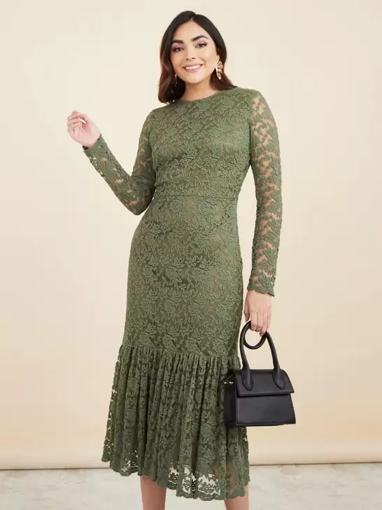 Drop-Waist Midi Dress - image 6