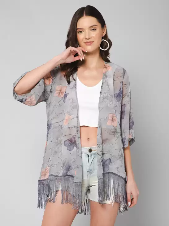 Women Printed Shrug - image 6