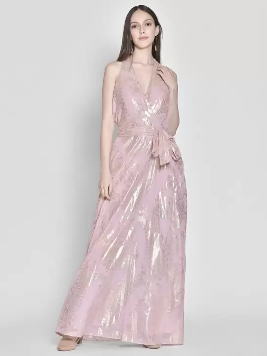 Printed Halter Neck Dress - image 6