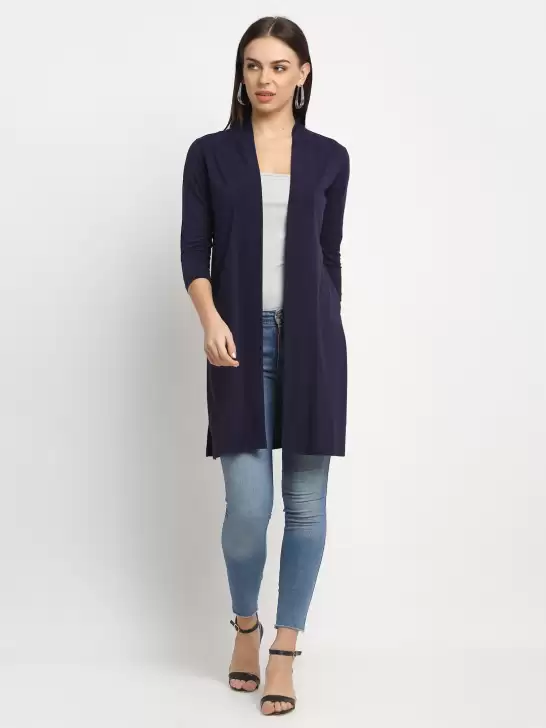 Women Cotton Longline Shrug - image 6