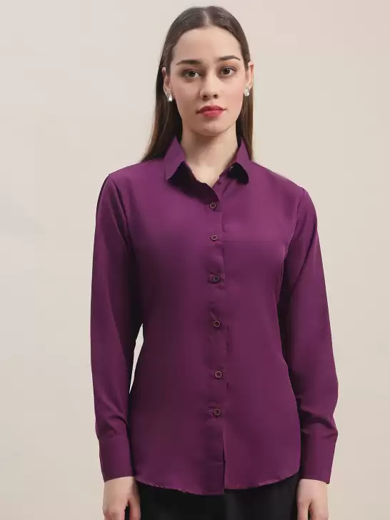 Women Formal Crepe Shirt - image 6