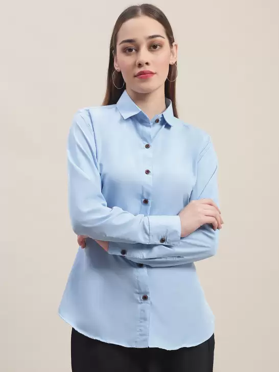 Women Formal Crepe Shirt - image 6