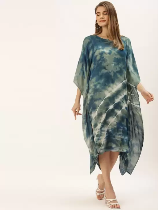 Tie and Dye Kaftan Midi Dress - image 6