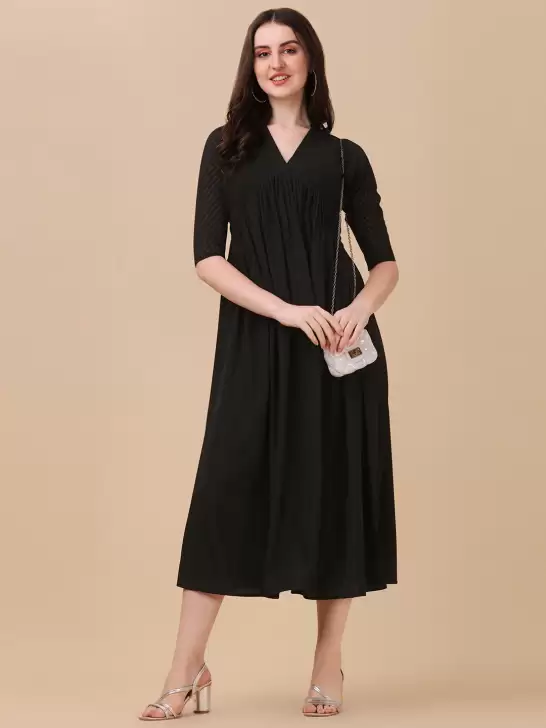 A-Line Midi Dress - image 6