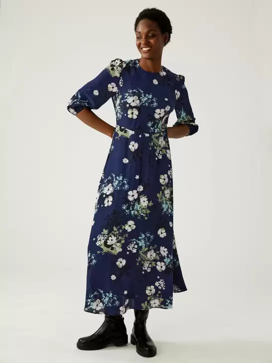 Floral Printed Maxi Dress - image 6