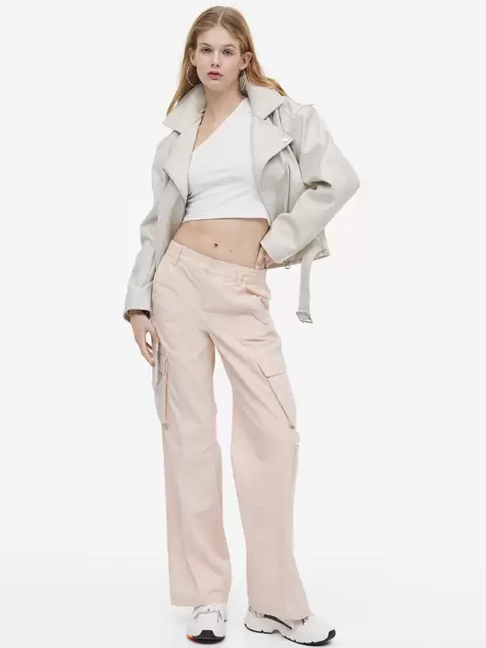 Women Canvas Cargo Trousers - image 6