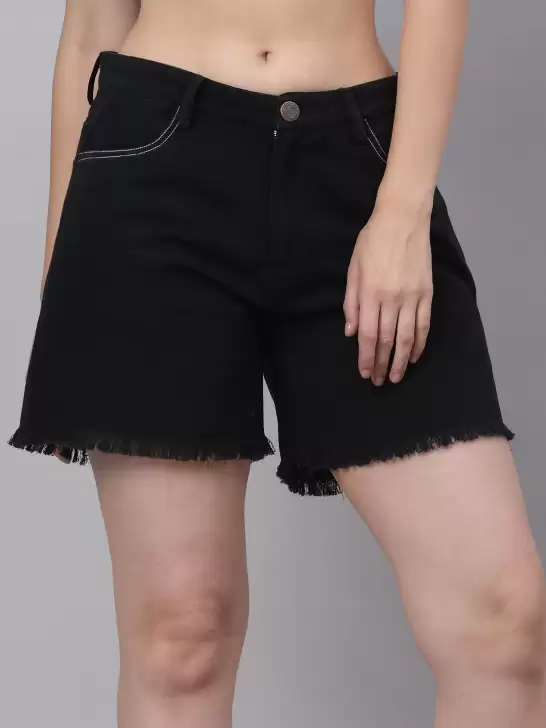 Women Mid-Rise Denim Shorts - image 6