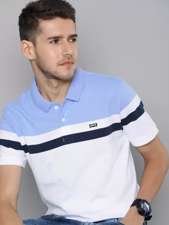 Colourblocked Polo T-shirt - image 6