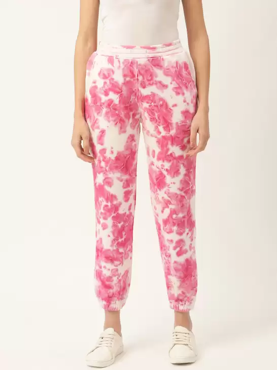 Women Tie & Dye Cotton Relaxed-Fit Joggers - image 6