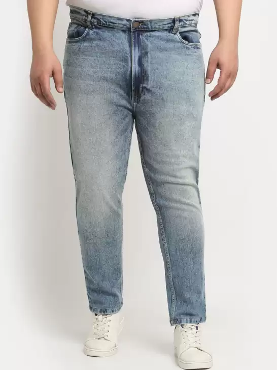 Men Plus Size Cotton Jeans - image 6