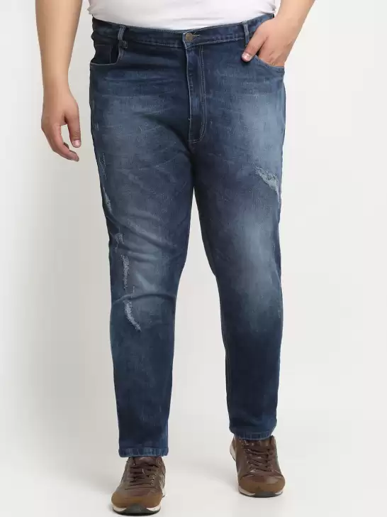 Men Plus Size Cotton Jeans - image 6