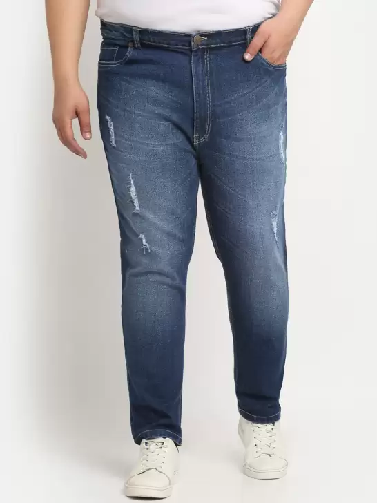 Men Plus Size Cotton Jeans - image 6