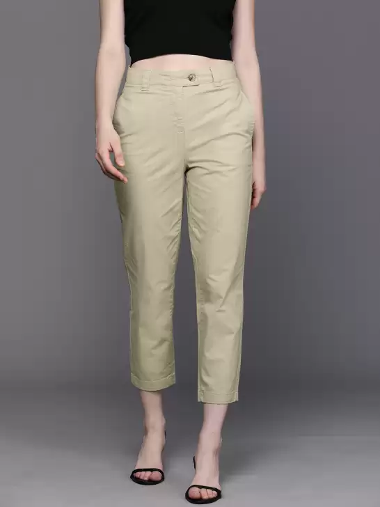 Women Chinos Cropped Trousers - image 6