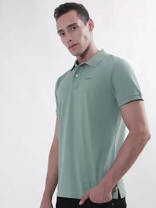 Polo Collar Cotton T-shirt - image 6