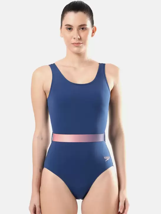Women Solid Swim Tankini - image 6