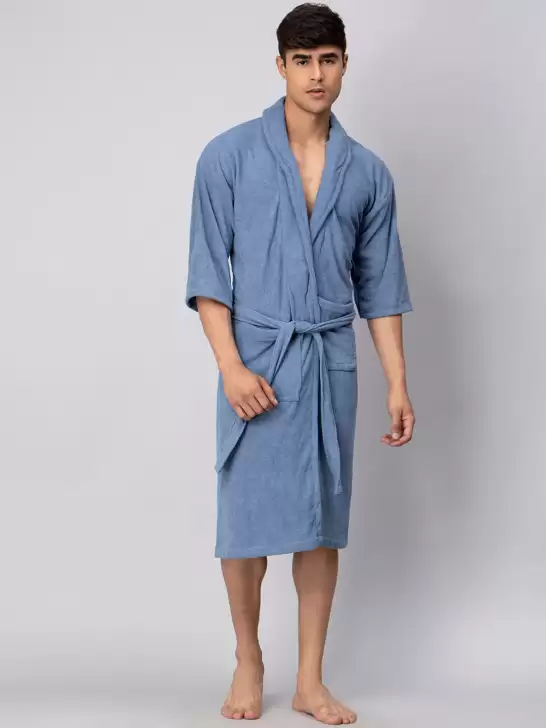 Men Skin-Friendly Bath Robe - image 6