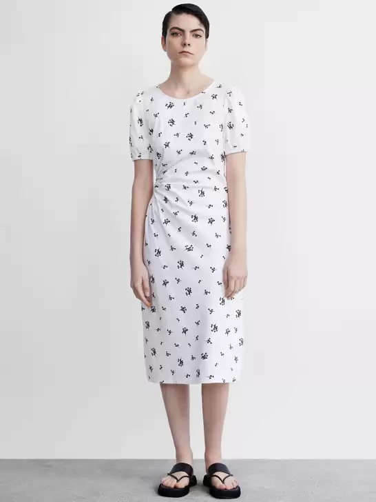 Printed Cut-Out Sheath Dress - image 6