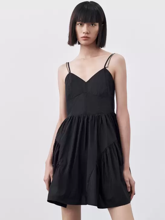 Structured A-Line Mini Dress - image 6