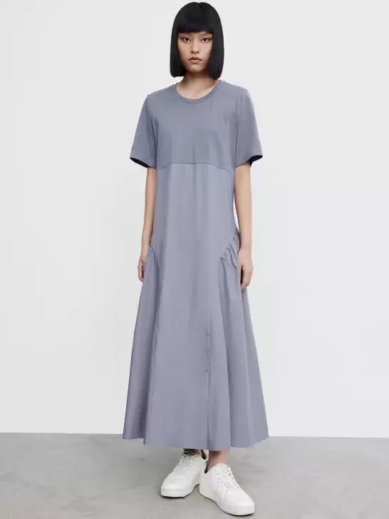 Cotton Colourblocked Dress - image 6