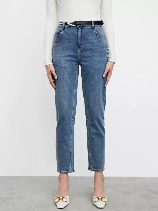 Women Tapered Fit High-Rise Jeans - image 6