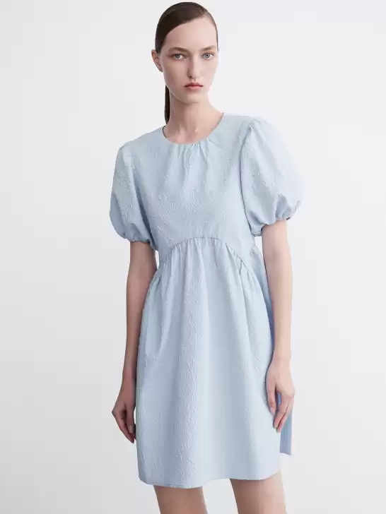 Textured A-Line Dress - image 6