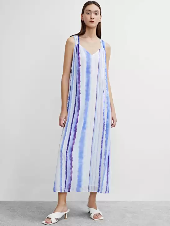 Chiffon Styled Back Midi Dress - image 6