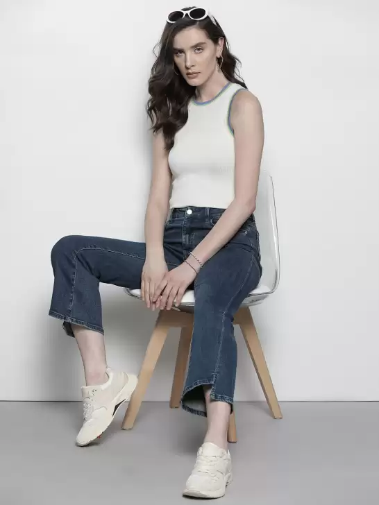 Women Flared High-Rise Jeans - image 6
