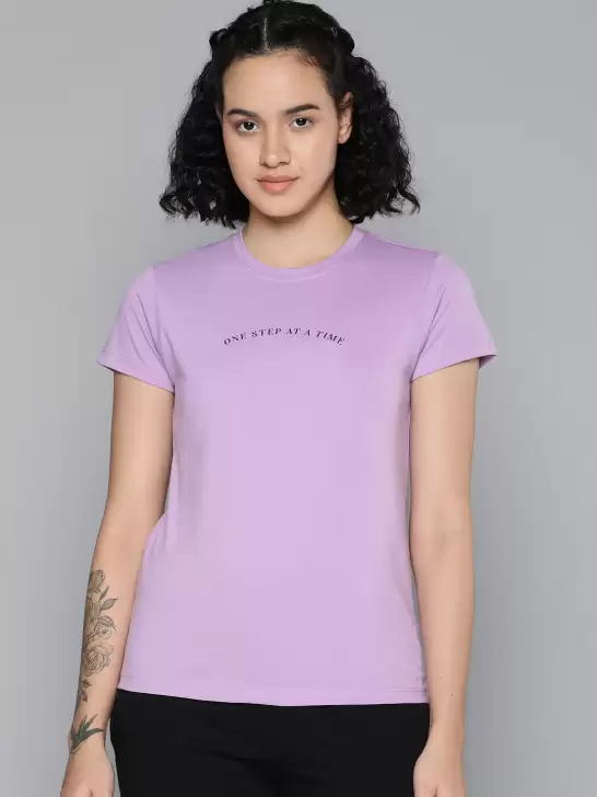 Women Typography Printed T-shirt - image 6