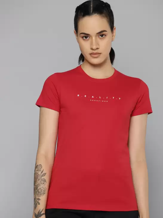 Women Typography Printed T-shirt - image 6