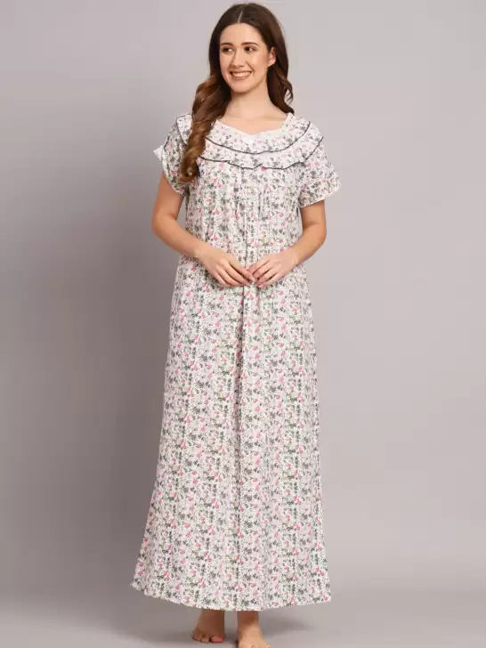 Printed Pure Cotton Nightdress - image 6