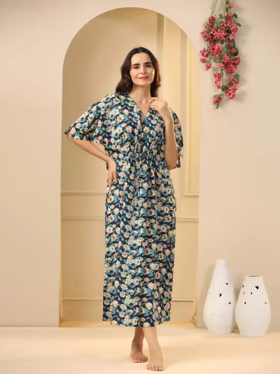 Printed Pure Cotton Nightdress - image 6