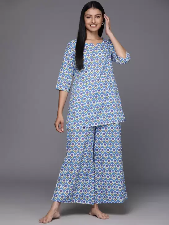 Women Floral Print Night suit - image 6