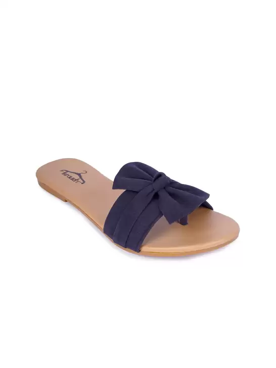 Women Open Toe Slip On Flats - image 6