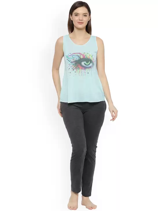 Women Printed Night Suit - image 6