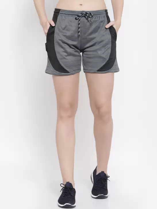 Women Colourblocked Gym Shorts - image 6