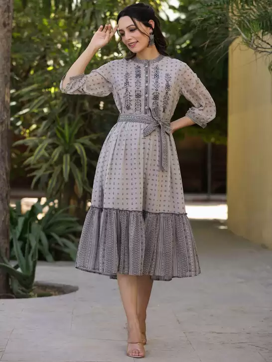 Printed Ethnic Dresses - image 6