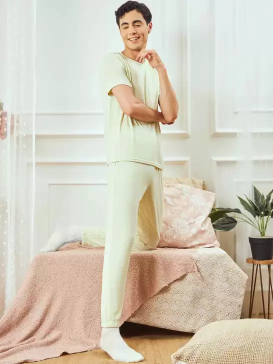Men Pure Cotton Night Suit - image 6