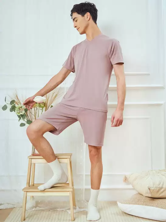 Men V-Neck Night Suit - image 6