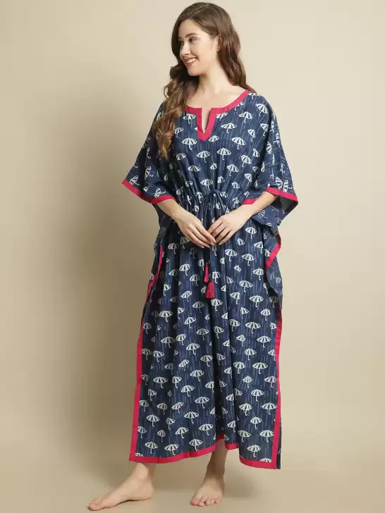 Printed Pure Cotton Nightdress - image 6
