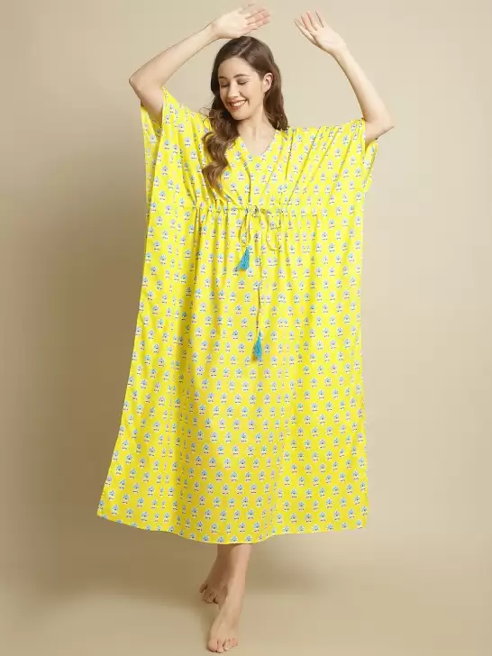 Printed Pure Cotton Nightdress - image 6