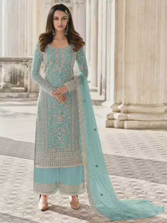 Embroidered Unstitched Dress Material - image 6