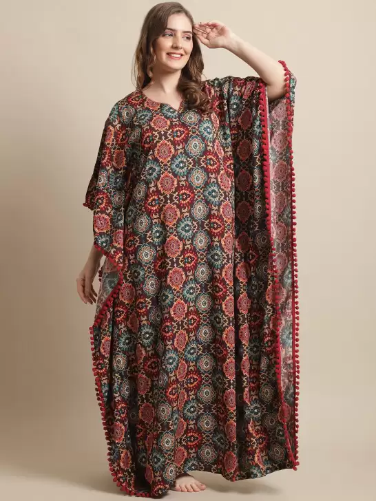 Print Pure Cotton Nightdress - image 6