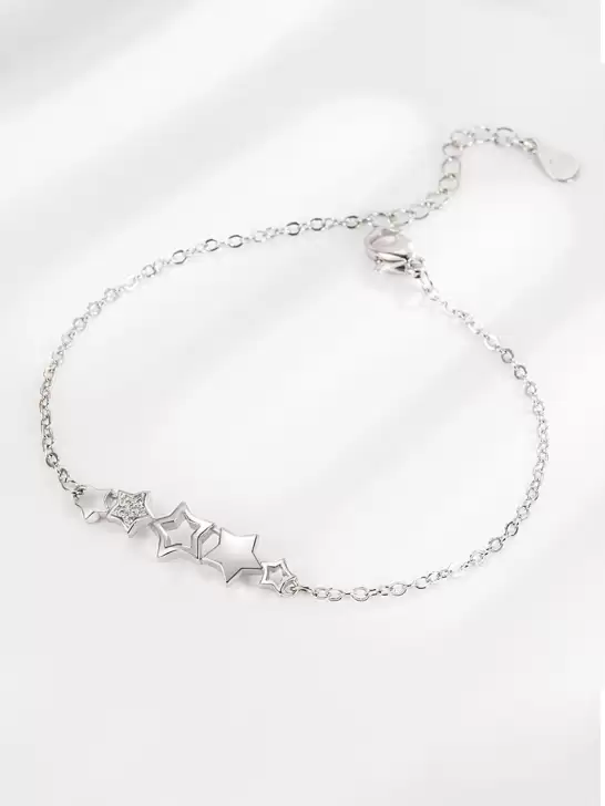 Women Silver-Plated Bracelet - image 6